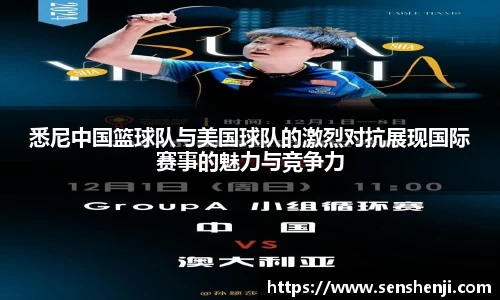 悉尼中国篮球队与美国球队的激烈对抗展现国际赛事的魅力与竞争力